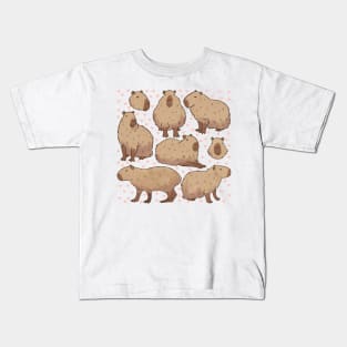 Cute capybara illustration Kids T-Shirt